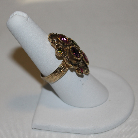 Vintage Sarah Coventry Austrian Lights  Ring - Picture 3 of 6